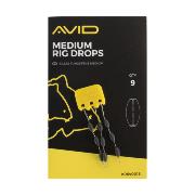 AVID CARP Rig Drops Tungsteno Medium 9 unid.