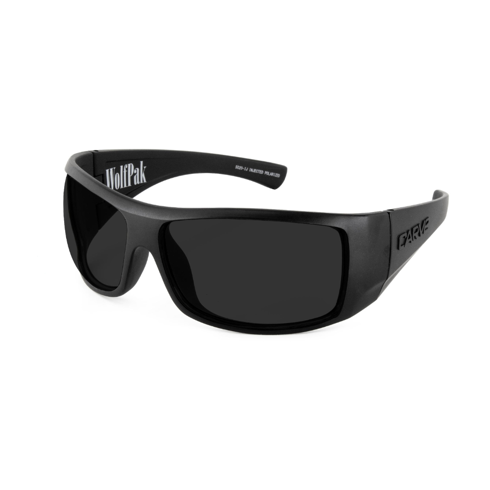 Lentes De Sol Carve Wolfpak Floating Polarizado Color Negro Mate - Imagen 2