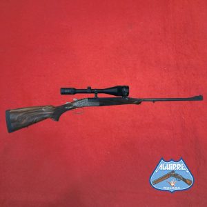 Rifle monotiro Zanardini grabado a mano cal .270 WBY Mag+ Visor Swarovski 6-18×50