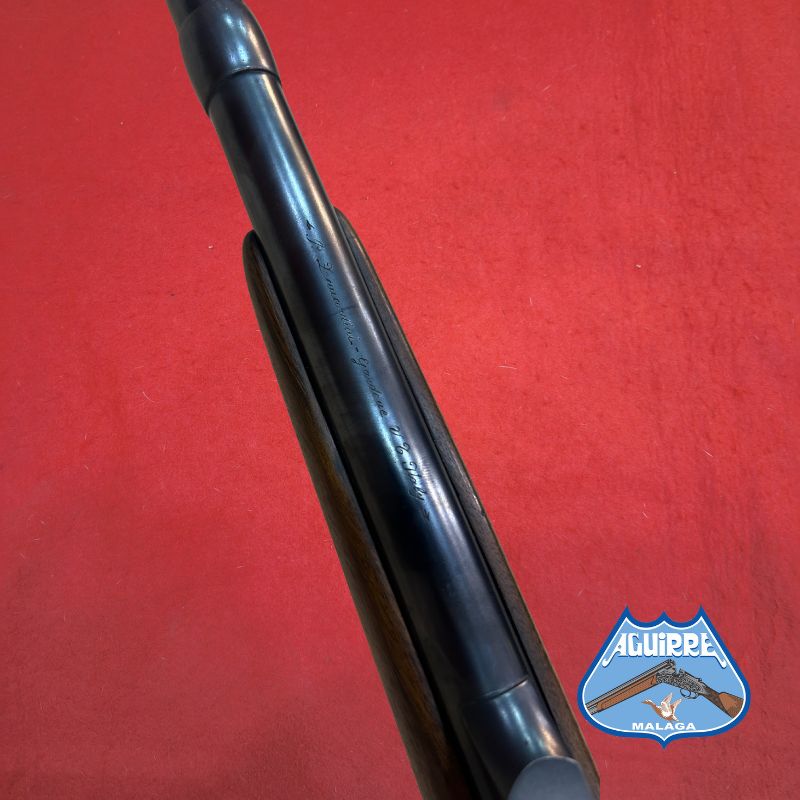 Rifle de cerrojo Zanardini grabado cal .416 Rigby + visor Schmidt & Bender - Imagen 4