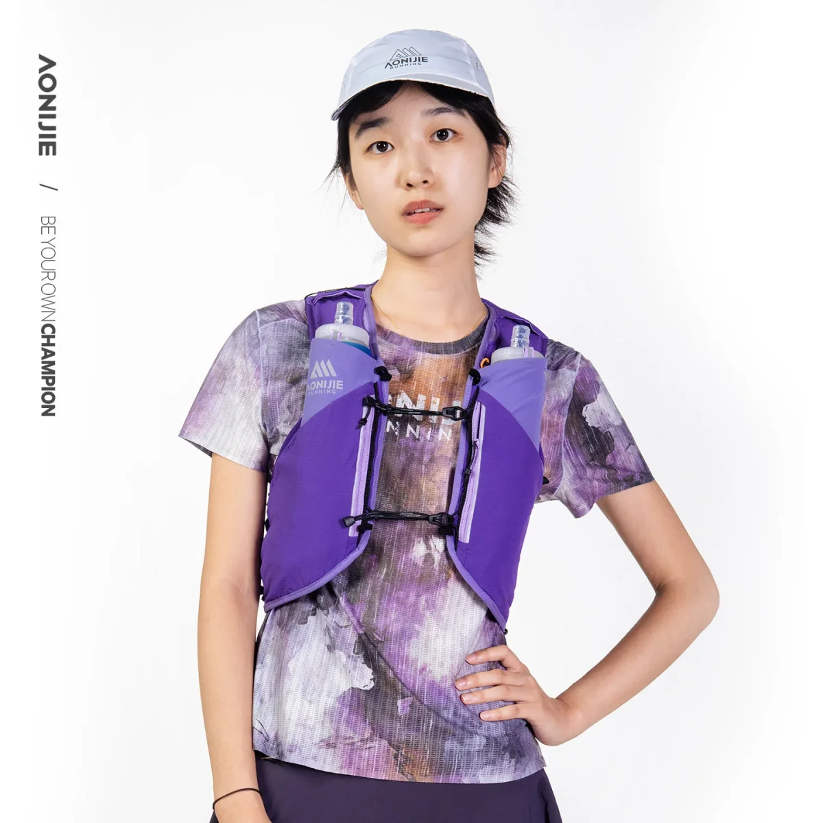 Chaleco AONIJIE Mont Blanc 12L - violeta - Imagen 7