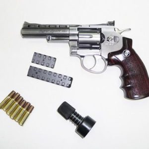 REVOLVER SPORT 701, WINGUN, 6¨ CO2 4, 5MM NIKELADO