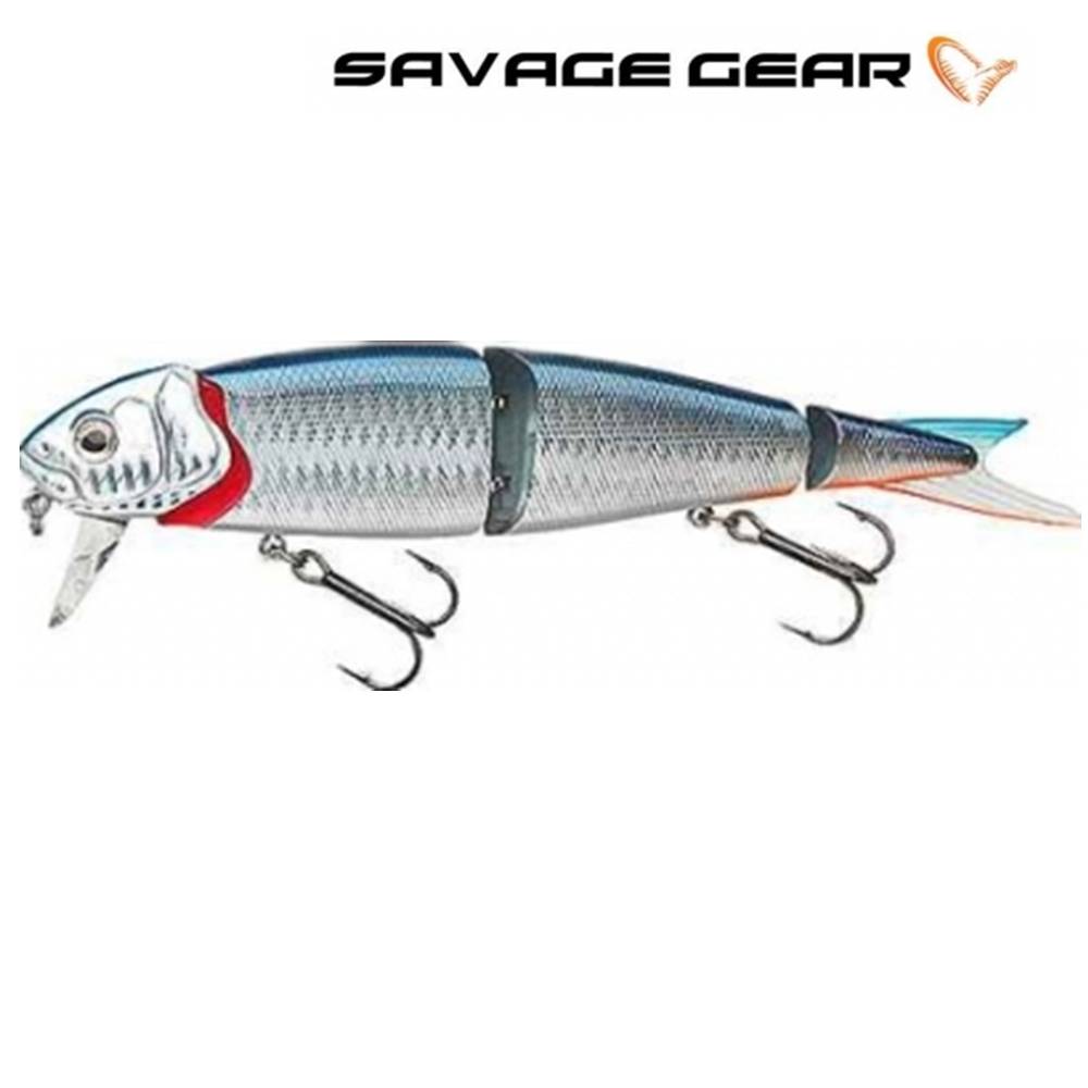 Savage Gear Minnow Articulado 4Play Herring Lowrider 190 mm 51 Grs BLUE SILVER para lucio y siluro - Imagen 2