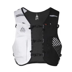 Chaleco AONIJIE PRO 10L - negro y blanco