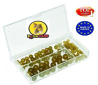 EXTRACARP RUBBER BEADS SET MARRONES 100 unid.