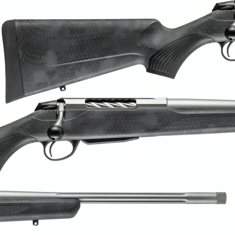 Rifle Tikka T3x Lite Polydie Hexagon Black Rock Camo Cal 308 - Imagen 7