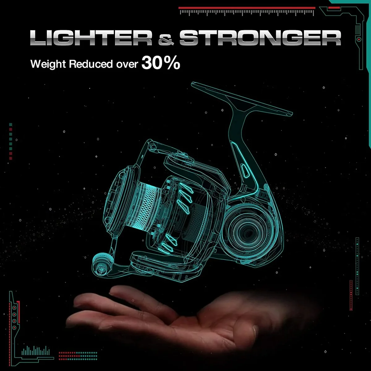 Carrete Piscifun Alloy X de Spinning - Aluminio, Apto para Agua Salada - Imagen 6