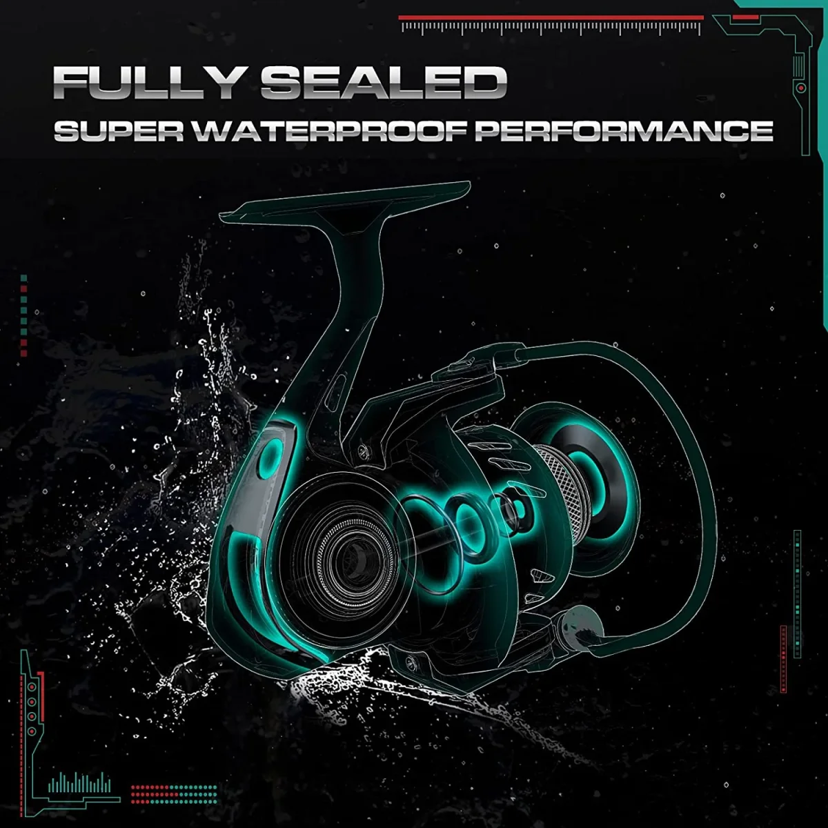 Carrete Piscifun Alloy X de Spinning - Aluminio, Apto para Agua Salada - Imagen 5