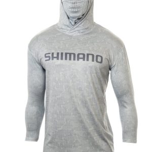 POLERA SHIMANO LONG SLEEVE HOOD W GAITER PLOMO