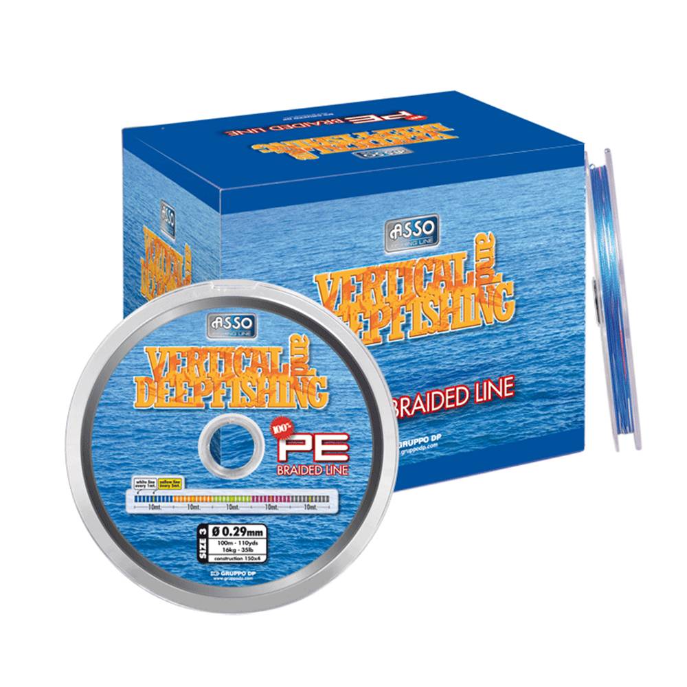 ASSO VERTICAL AND DEEP FISHING Trenzado multicolor 0,47 mm 37 kg 200 m - Imagen 2