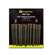 RidgeMonkey RM-Tec Anti Tangle Sleeves Brown Long 45 mm 25 unid.