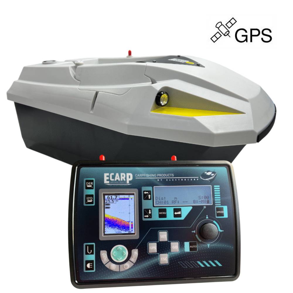 CARPIO Compact HYBRID Barco cebador con sonda a color y GPS (EN STOCK) - Imagen 2