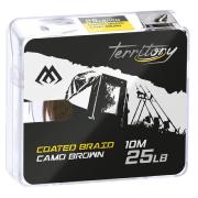 Mikado Braid Hooklink – Coated Braid – 25 lbs 10 m Camo Brown