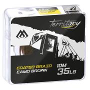 Mikado Braid Hooklink – Coated Braid – 35 lbs 10 m Camo Brown