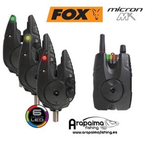 FOX MICRON MX 3 ROD SET Maletin 3 alarmas + receptor