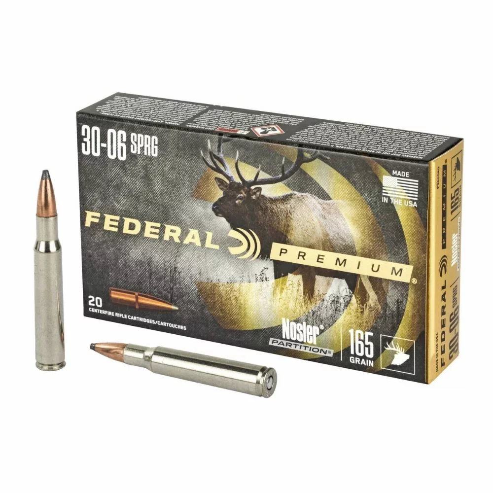 Federal Premium 30-06 SPRG 165 gr Nosler Partition - Imagen 2
