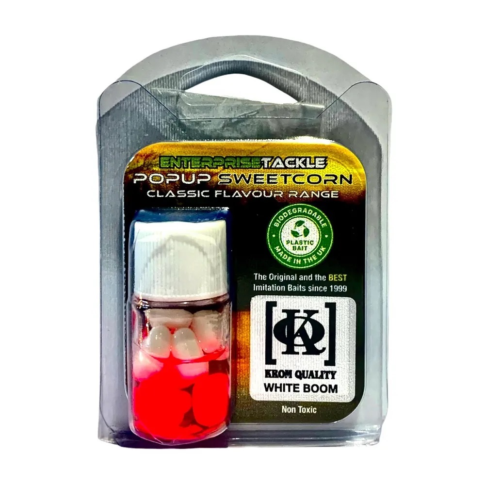 ENTERPRISE TACKLE POP UPS SWEETCORN KROM WHITE BOOM - Imagen 2