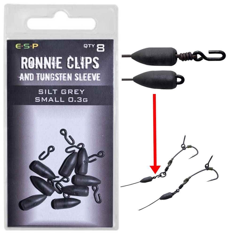 ESP Ronnie Clip Small And Tungsten Sleeve Grey