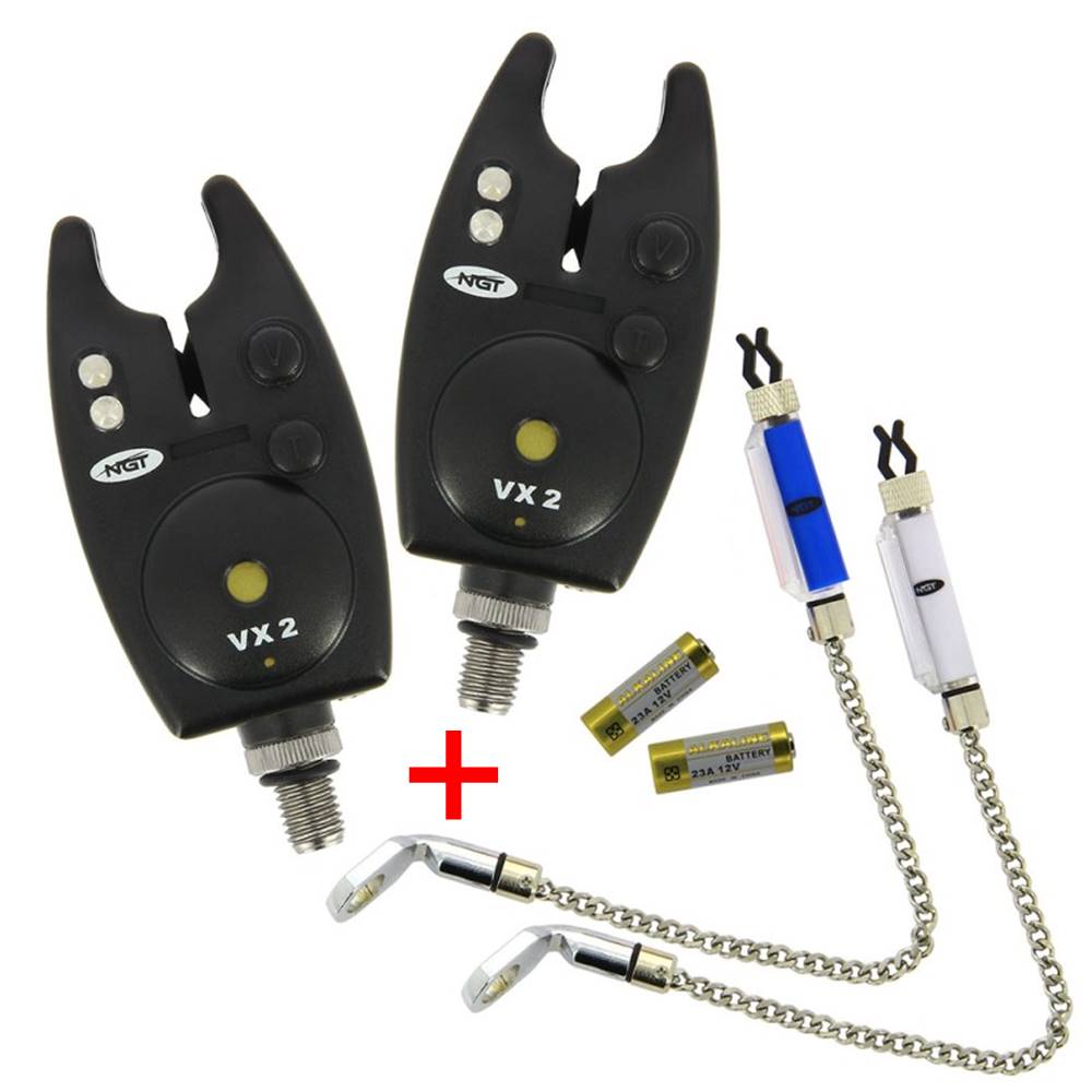 NGT TWIN BITE ALARM VX2 Juego de dos alarmas con tesores - Imagen 2
