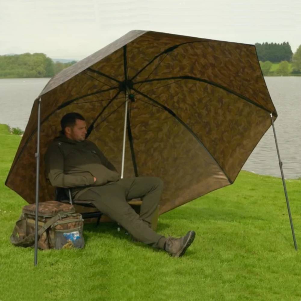 Fox Camo Brolly 60″ Paraguas grande - Imagen 4