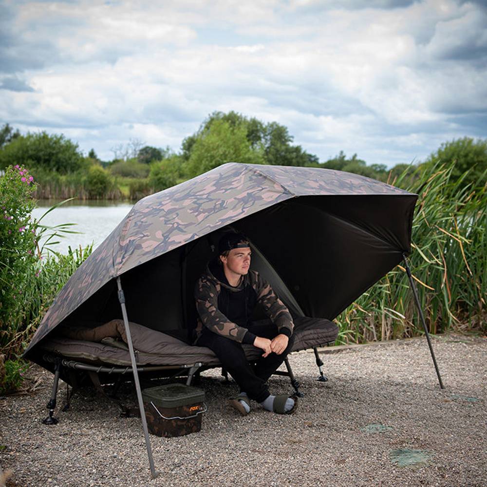 Fox Camo Brolly 60″ Paraguas grande - Imagen 3