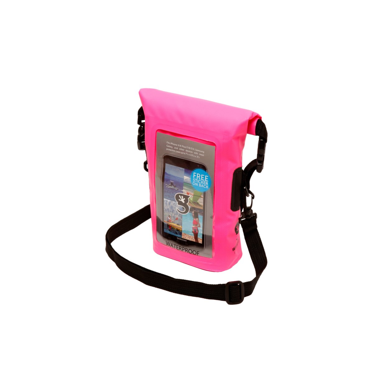 Phone Tote Dry Bag – Pink Geckobrands - Imagen 9
