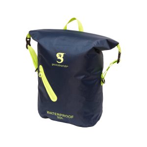 Lightweight WP Backpack – Navy_Green Geckobrands