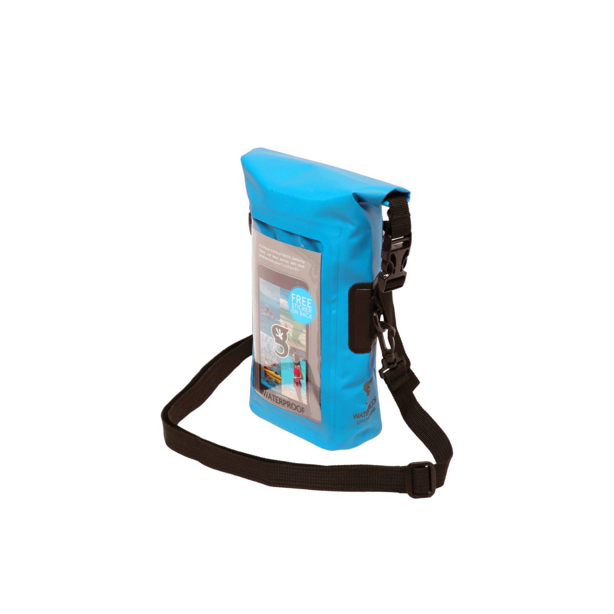 Phone Tote Dry Bag – Neon Blue Geckobrands - Imagen 6