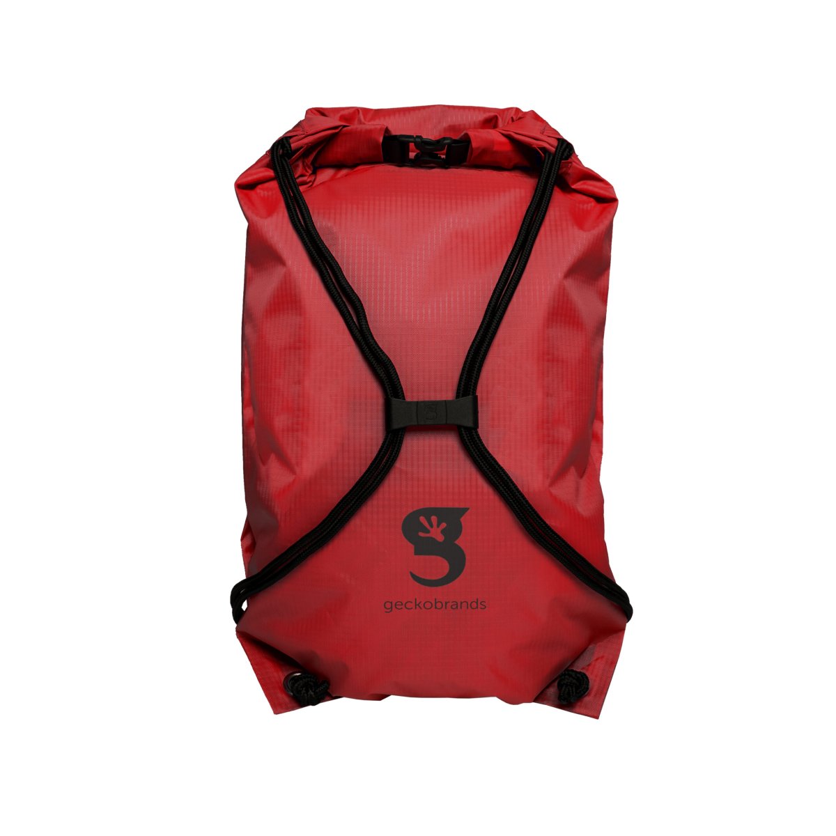 Drawstring WP Backpack – Red Black Geckobrands - Imagen 4