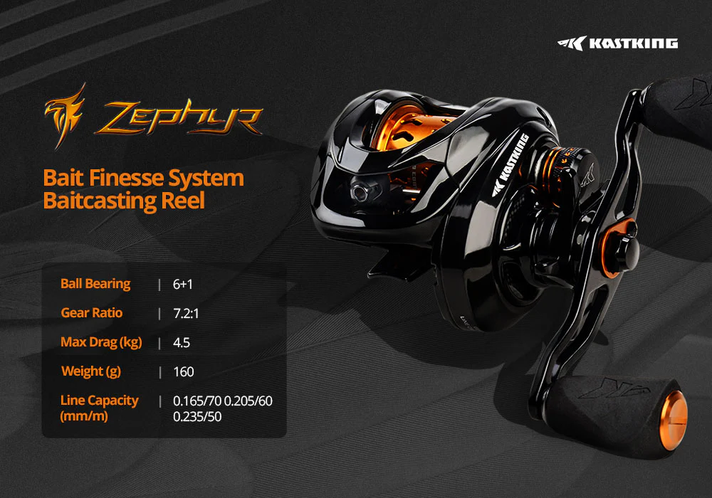 Carrete KastKing Zephyr para Pesca Ligera - BFS Spool - Imagen 4