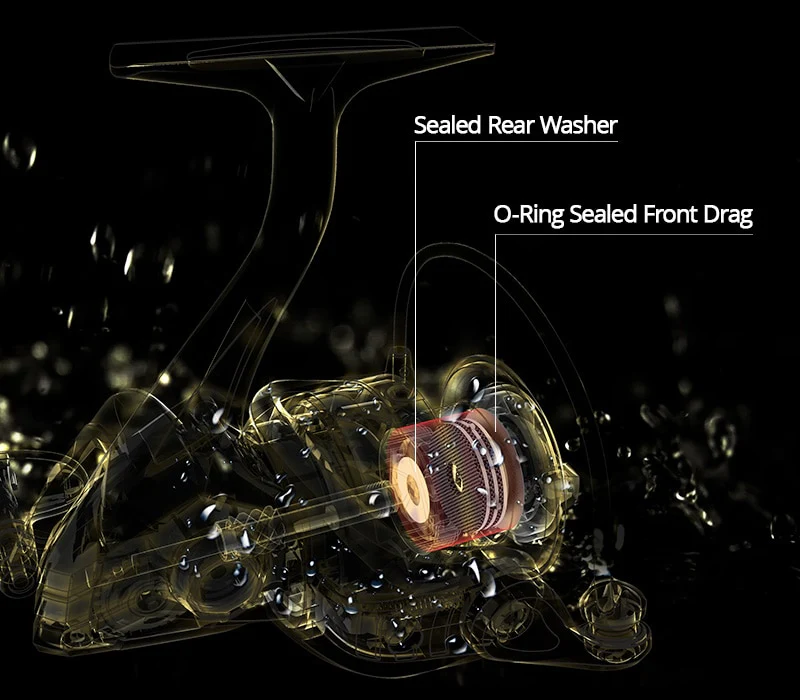 Carrete KastKing Valiant Eagle Gold para Spinning - Saltwater Ready - Imagen 9