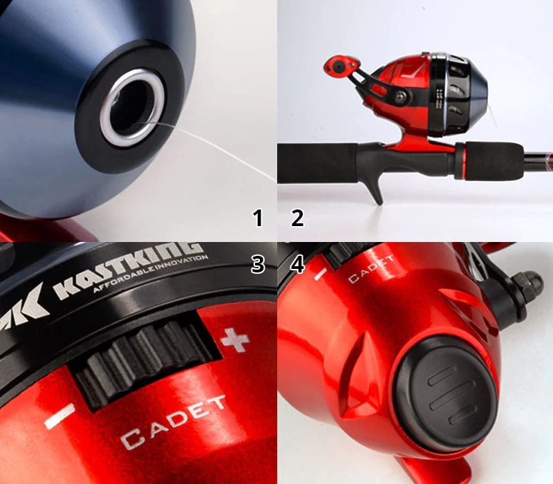Carrete KastKing Cadet Spincast - Cargado con 100m de Monofilamento - Imagen 5