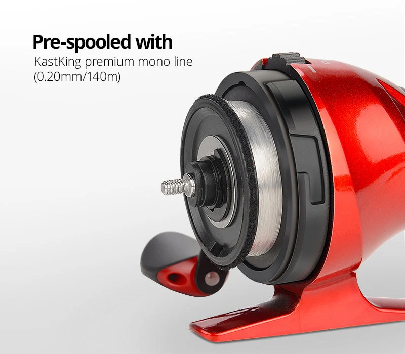 Carrete KastKing Cadet Spincast - Cargado con 100m de Monofilamento - Imagen 8