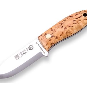 CUCHILLO BUSHCRAFT JOKER BS 9 AVISPA SCANDI MANGO DE ABEDUL RIZADO