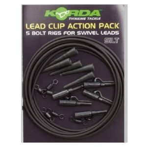 KORDA LEAD CLIP ACTION PACK SLIT 5 sets
