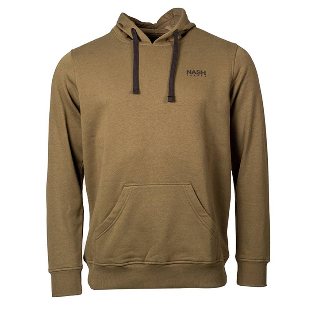 SUDADERA NASH Make It Happen Fish Logo Green Hoody talla L - Imagen 2