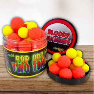 PRO ELITE BAITS FLUOR POP UPS BLOODY MULBERRY 14/20 MM RED/YELLOW