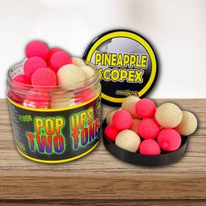PRO ELITE BAITS FLUOR POP UPS PIÑA SCOPEX 14/20 MM PINK/WHITE