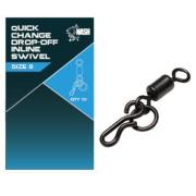 NASH TACKLE Quick Change Drop Off In Line Swivel 10 und.