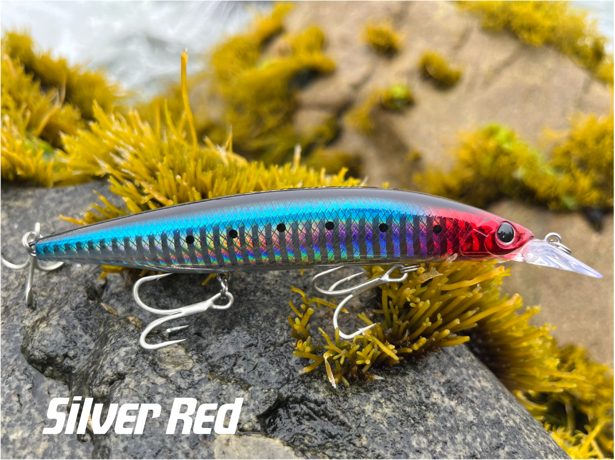 Señuelo Angler Spear 120S Color Silver Red - Imagen 3