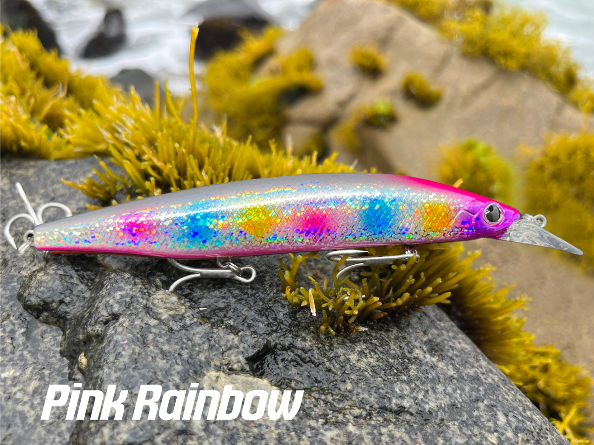 Señuelo de pesca Angler Spear 120S Color Pink Rainbow - Imagen 3