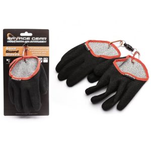 Savage Gear Aqua Guard Gloves Catfish Glove talla XL Guantes engomados con iman de enganche rapido