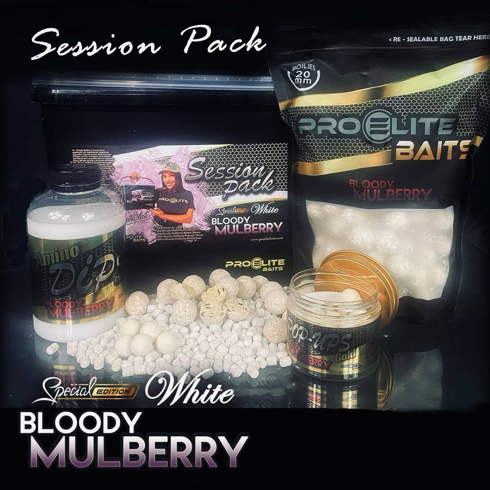 PRO ELITE BAITS GOLD BLOODY MULBERRY SESSION PACK SPECIAL EDITION WHITE - Imagen 2