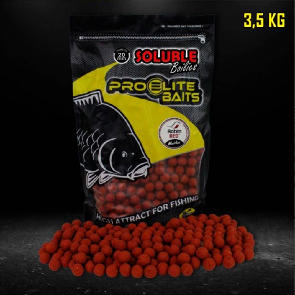 PRO ELITE BAITS ROBIN RED CLASSIC BOILIES SOLUBLES 20 mm 3,5 kg - Imagen 2