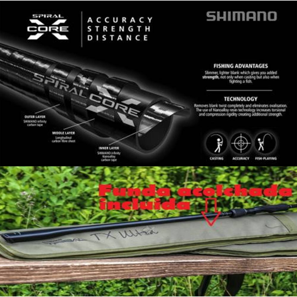 SHIMANO TRIBAL TX-ULTRA-A INTENSITY 13′ 3.5+ lb anilla 50 mm con funda acolchada de regalo - Imagen 5