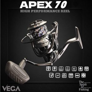 Carrete Siluro VEGA APEX 70 con bobina extra de regalo