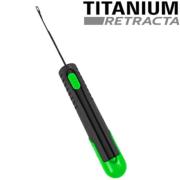 AVID CARP TITANIUM RETRACTA SPLICING NEEDLE Aguja retractil fina con pestillo