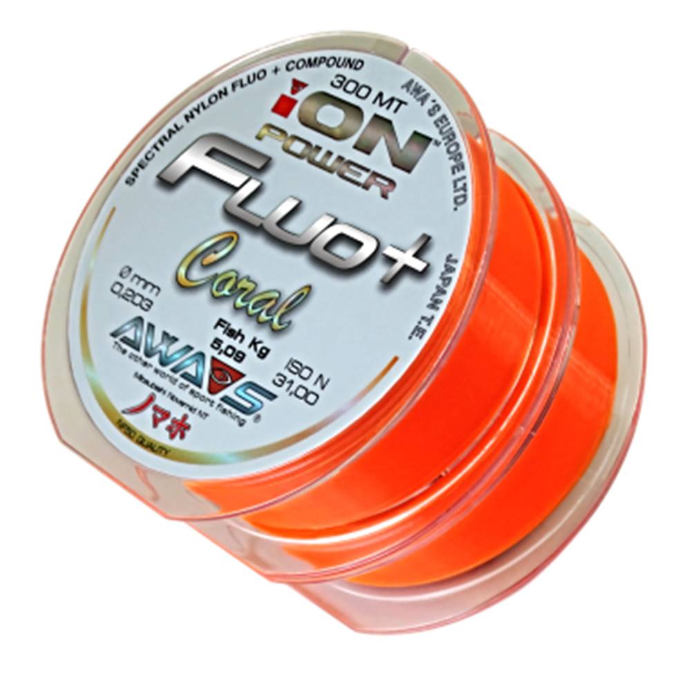 AWA-SHIMA ION POWER FLUO+ CORAL 0,37 mm 19,90 kg 600 m - Imagen 3