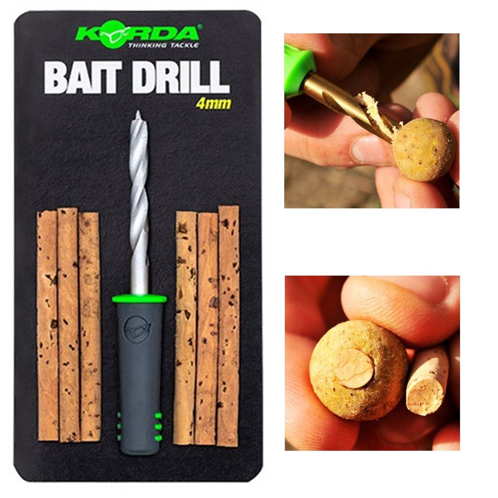 KORDA BAIT DRILL 4 mm TALADRO PERFORADOR CON CORCHOS - Imagen 2