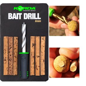 KORDA BAIT DRILL 6 mm TALADRO PERFORADOR CON CORCHOS